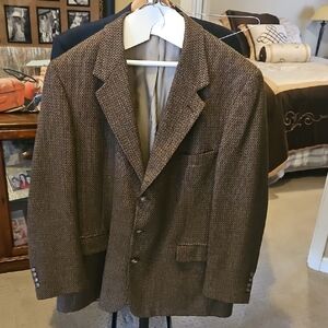 Bill Blass Textured Brown Blazer
